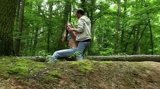 Bdsm Male Drives Slave In The Forest To Play