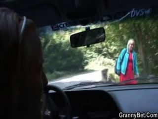 He Picks Up And Fucks Hitchhiking Granny
