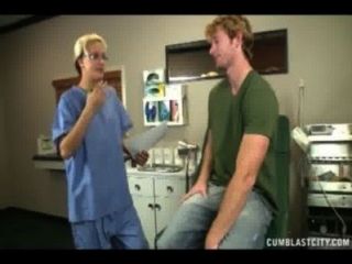 Sexy Doctor Causes A Huge Cumshot