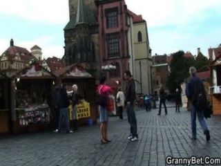 Granny Tourist Is Picked Up And Fucked