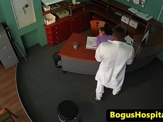 Rimmed Euro Bent Over And Fucked By Doctor