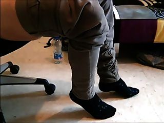 Removing Shoes And Masturbate In Socks