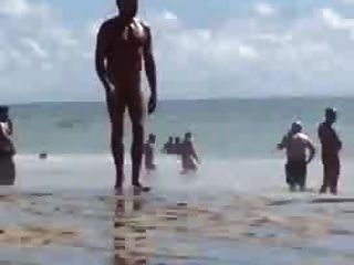 Str8 Big Dick On Beach