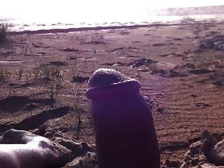 Stroking The Cock At The Beach