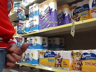Jerking Off In Public At The Grocery Store.